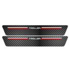 Kit Soleira Protetora Porta Premium Red Carbono - Troller Kit Soleira Protetora Porta Premium Red Carbono - Troller