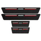 Kit Soleira Protetora Porta Premium Red PVC - Amarok