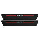 Kit Soleira Protetora Porta Premium Red PVC Boxer 2 Portas