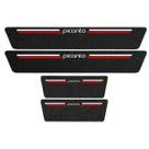 Kit Soleira Protetora Porta Premium Red PVC - Picanto