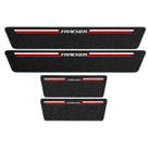 Kit Soleira Protetora Porta Premium Red PVC - Tracker