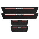 Kit Soleira Protetora Porta Premium Red PVC - Trail Blazer