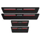 Kit Soleira Protetora Porta Premium Red PVC - Voyage