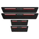 Kit Soleira Protetora Porta Premium Red PVC - Wrangler