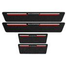 Kit Soleira Protetora Porta Premium Red - Silverado