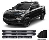 Kit Soleira Protetora Preto Fiat Toro Road 2017 A 2021