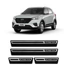 Kit Soleiras Aço Escovado NP - Protetor Premium Creta 2017 a 2021 Kit Soleiras Aço Escovado NP - Protetor Premium Creta 2017 a 2021