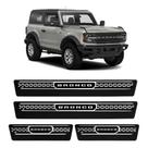 Kit Soleiras Elegance NP - Protetor Premium Bronco 2021 a 2025 Kit Soleiras Elegance NP - Protetor Premium Bronco 2021 a 2025