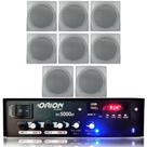 Kit Som Ambiente 300w Bluetooth 8 Caixas P/gesso Quadradas Kit Som Ambiente 300w Bluetooth 8 Caixas P/gesso Quadradas