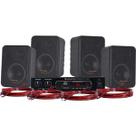 Kit Som Ambiente 400W Musical AMBIENCE 4000 Preto HAYONIK