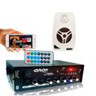 Kit Som Ambiente 500 Watts Bluetooth +12 Caixas Pared Branca Kit Som Ambiente 500 Watts Bluetooth +12 Caixas Pared Branca