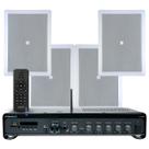 Kit Som Ambiente Apartamento 4 Arandelas Jbl + Amplificador Bluetooth Entrada Tv Frahm Slim 3700