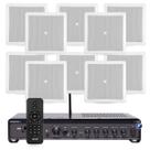 Kit Som Ambiente Area Gourmet Com 10 Arandelas Jbl + Bluetooth Entrada Tv Frahm Slim 3700