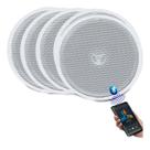 Kit Som Ambiente Bluetooth 1 Caixa Ativa+4 Passivas Embutir