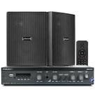 Kit Som Ambiente Bluetooth Usb Sd Area Gourmet + 2 Caixas Acústica Interna e Externa