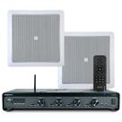 Kit Som Ambiente Bluetooth Usb Sd Controle Remoto Amplificador 4500 Optical Com 2 Arandelas Jbl