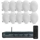 Kit Som Ambiente Frahm 4500 Slim 10 Cx Som Arandela Embutir