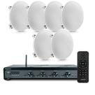 Kit Som Ambiente Frahm 4500 Slim + 6 Cx Som Arandela Embutir