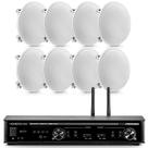 Kit Som Ambiente Home Sense 320.4 + 8 Som Arandela Embutir