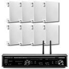 Kit Som Ambiente Home Sense 320.4 + 8 Som Arandela Quadrada