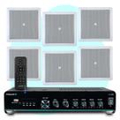 Kit Som Ambiente Jbl 4 Arandelas Embutir + Receiver Bluetooth Usb Sd