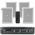 Kit Som Ambiente Jbl Bluetooth Escritorio Clinica Usb Sd + 02 Arandelas Acústica Jbl Embutir Teto
