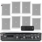 Kit Som Ambiente Jbl Bluetooth Lojas Empresas Consultorios + 8 Arandelas Acústica Jbl Embutir