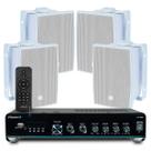 Kit Som Ambiente Jbl Bluetooth Slim 2000 Usb Sd Controle Remoto Home + 04 Caixas Jbl C321 Branca