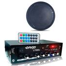 Kit Som Ambiente Rc7000 Orion + 8 Falante Teto Embutir Preto