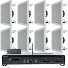 Kit Som Ambiente Residencial Amplificador Frahm Slim 2700 160W 2 Canais com 6 Arandelas JBL 6FR1Q 25W Kit Som Ambiente Residencial Amplificador Frahm Slim 2700 160W 2 Canais com 6 Arandelas JBL 6FR1Q 25W