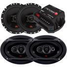Kit Som Automotivo 4 Alto Falantes 6 Pol + 69 Pol Jbl Selenium 200w Rms + Amplificador Stetsom
