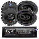 Kit Som Automotivo Jbl Bluetooth + 4 Alto Falantes 6 Pol e 6x9 Polegadas