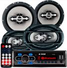Kit Som Automotivo Player Bluetooth Falante Leson 6 + 6x9
