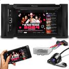 Kit Som carro Central Multimidia Pioneer Dvd 2 Din Esp. Android Ios Plug Play March Versa 2015-2019