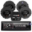Kit Som Jbl Radio Automotivo Blueotooth + 4 Alto Falantes Jbl 6 Pol + Amplificador Stetsom