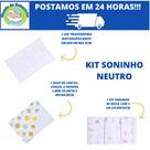 Kit soninho, travesseiro lençol e fronha paninhos de boca!