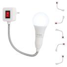 Kit Soquete Adaptador Tomada Com Lâmpada LED Bivolt E27 Luz Branca Kit Soquete Adaptador Tomada Com Lâmpada LED Bivolt E27 Luz Branca