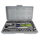 Kit soquete sextavado c/ chave catraca 40 pcs- atopy