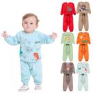 Kit Sortido 4 Peças de Roupas Infantil Bebê para Menino 2 Casacos 2 Calças Kit 2 Conjuntos Moletom conforto bebê
