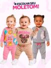 Kit Sortido 4 Peças Moletom Roupa De Bebê Menina Infantil Inverno 2 Casacos 2 Calças Tamanhos 6 Meses a 24 Meses Kit Sortido 4 Peças Moletom Roupa De Bebê Menina Infantil Inverno 2 Casacos 2 Calças Tamanhos 6 Meses a 24 Meses