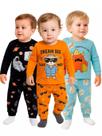 Kit Sortido 4 Peças Pijama Comprido Infantil Menino 2 Camisas 2 Calças Kit com 2 Pijamas de Roupa Infantil Menino