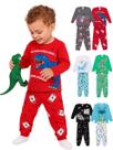 Kit Sortido 6 Peças Pijama Comprido Infantil Menino bebê 3 Camisas 3 Calças Kit com 3 Pijamas longo e Roupa bebê Menino