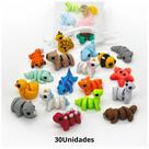 Kit Sortidos Wiggles Mini Animais Flexíveis 10, 15, 20 ou 30 Unidades, Chaveiros Fidget -