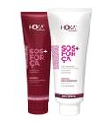 Kit sos + força shampoo e máscara hidratante desmaia cabelo hoka