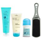 Kit SPA Lixa Dupla Face + Hidratante Esfoliante e Óleo Anti Ressecamento e Rachura para os Pés