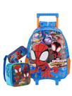 Kit Spidey Mochila Rodas Costas+ Lancheira + Estojo Triplo