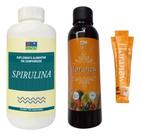 Kit Spirulina Anew 750 comp + Floranew Garrafa 630g + 5 Sachês Floranew