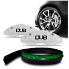 Kit Spoiler Universal Flexível Com Capa de Pinça Branca