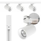 Kit Spots Trilho Eletrificado 3 Spot 7W Com Trilho De Iluminação Branco 1 Metro Luminarte
