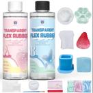 Kit Squishy Transparente Flex de Borracha Taba 500 mL Vivresina
